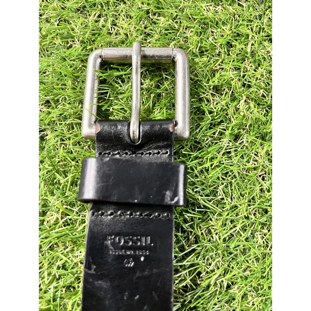 Fossil Black Leather Belt Size 40 M